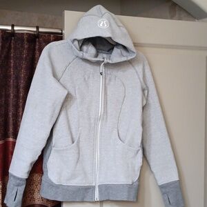 Lululemon Scuba Gray Hoodie Jacket